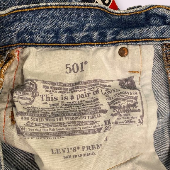 Levi’s | Women’s | 501 Logo Tape Straight Jeans | W28 L26 - Picture 5 of 5